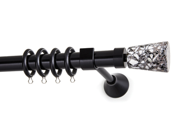 Anartisi Κουρτινόξυλο Φ25 'Marble Collection' Ionic MY 24/Grey Mosaic